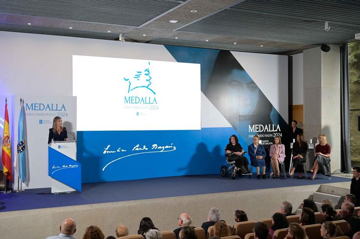 Acto de entrega das Medallas Emilia Pardo Bazán que concede a Xunta. MONCHO FONTES / Europa Press