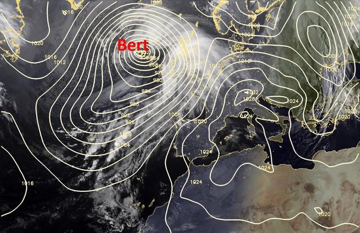 Borrasca Bert. METEOGALICIA / Europa Press