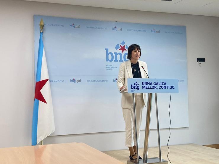 Ana Pontón durante a rolda de prensa / Europa Press