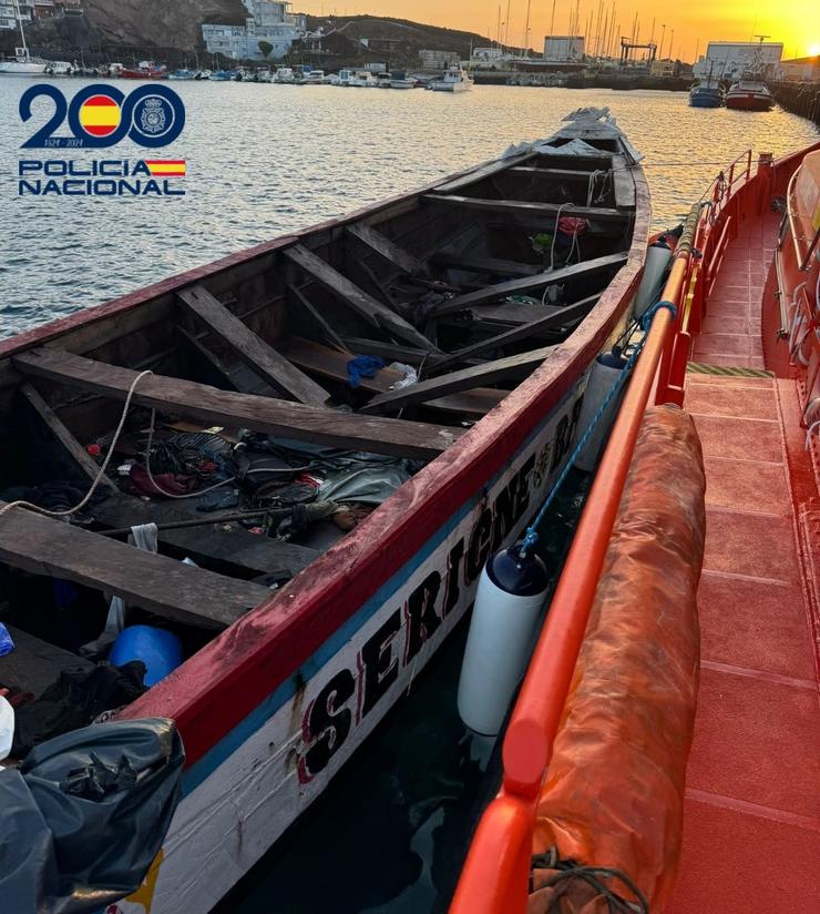Detido en Vigo o patrón dun caiuco chegado en agosto a El Hierro no que morreron tres migrantes / CEDIDO POR POLICÍA NACIONAL