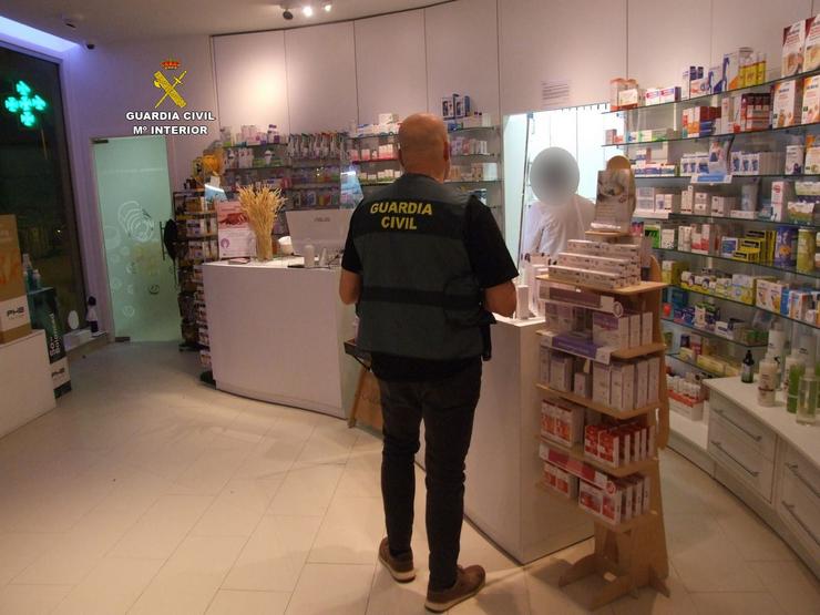 Imaxe dunha das farmacias asaltadas / GARDA CIVIL - Arquivo