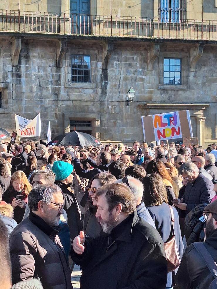 Manifestación contra Altri en Compostela 