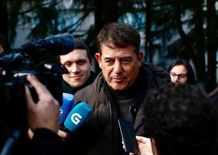 O secretario xeral do PSdeG, José Ramón Gómez Besteiro, en declaracións aos medios / PSDEG - Arquivo
