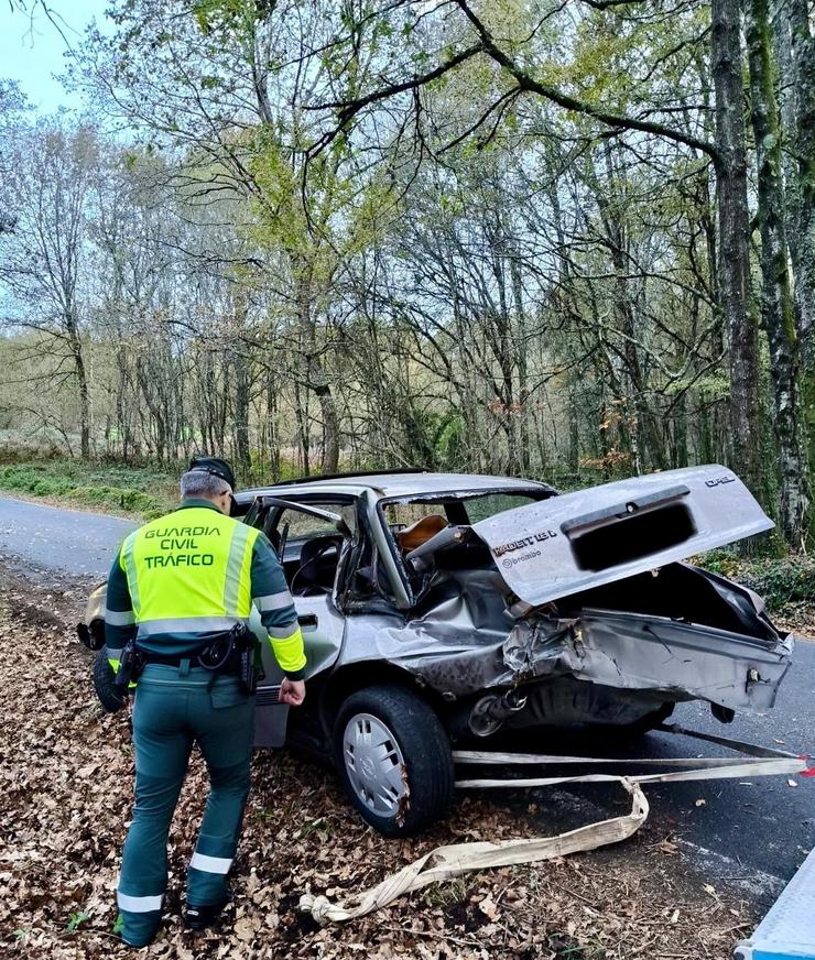 Accidente en Amoeiro (Ourense).. GARDA CIVIL / Europa Press