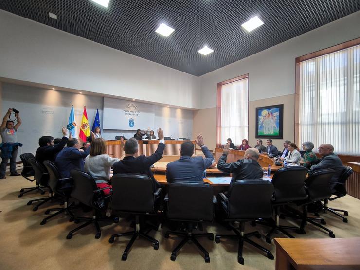 O PP vota a favor do ditame da comisión de investigación dos contratos da Xunta no Parlamento de Galicia. / Europa Press