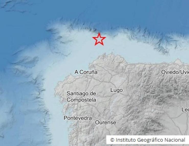 Terremoto costa norte de Galicia / IGN