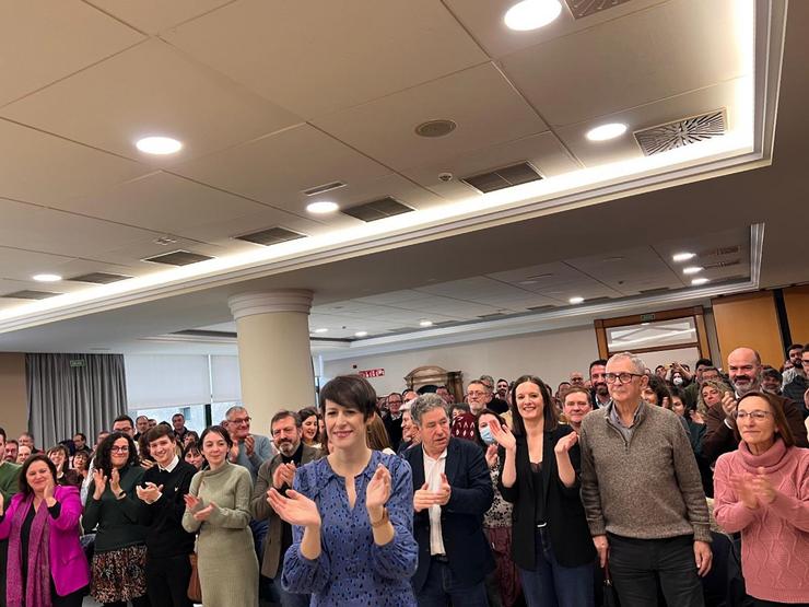 A candidata do BNG, Ana Pontón, na convención municipalista da formación frenstista para mobilizarse ante as eleccións autonómicas do próximo 18 de febreiro 