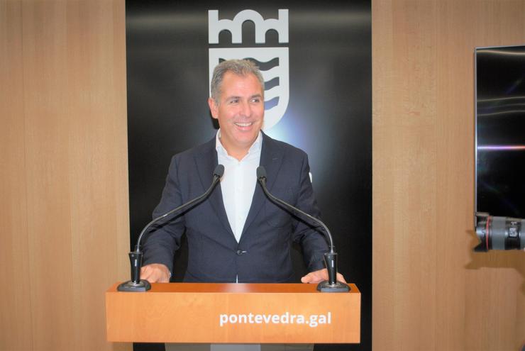 O portavoz municipal do PP de Pontevedra e presidente local do partido, Rafa Domínguez.. PP