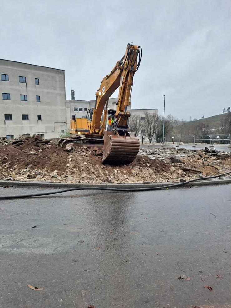 Inicio das obras do Hospital Clínico de Santiago.. CONSELLERÍA DE SANIDADE 