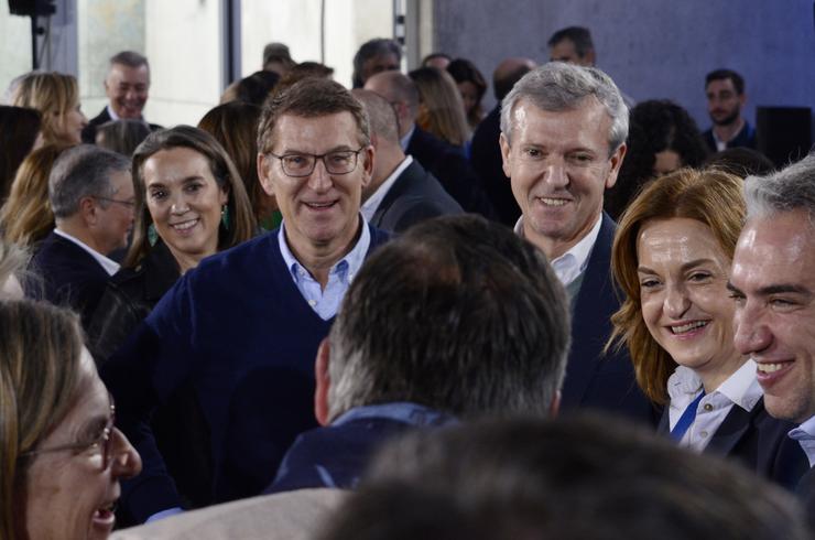 Feijóo e outros dirixentes do PP na Interparlamentaria.. Rosa Veiga - Europa Press / Europa Press
