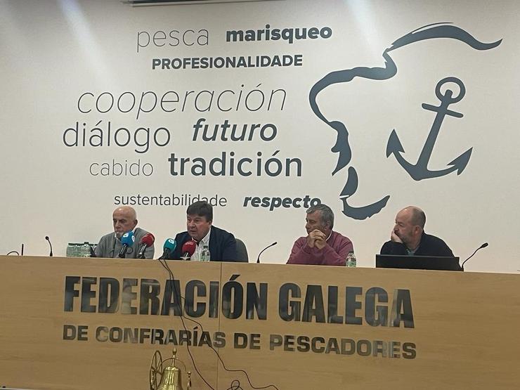 Rolda de prensa da Federación Galega de Confrarías de Pescadores / Europa Press