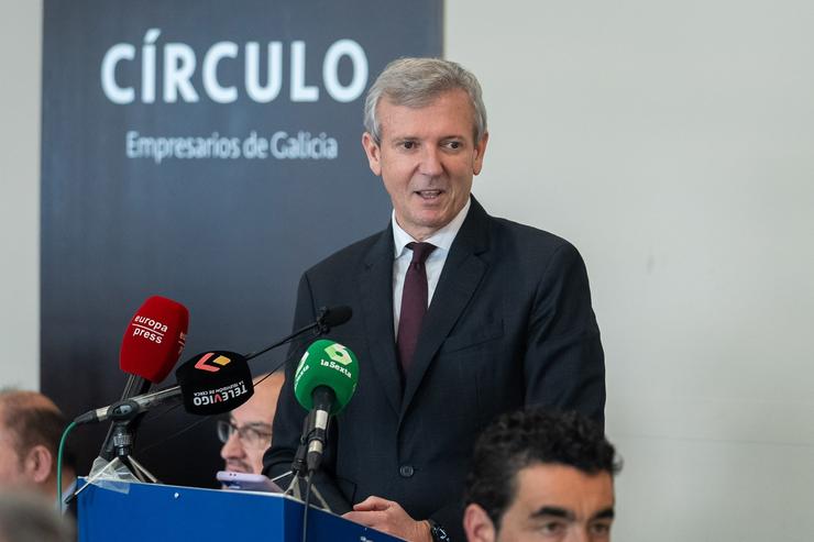 Alfonso Rueda nun acto do Círculo de Empresarios de Galicia. PPDEGALICIA