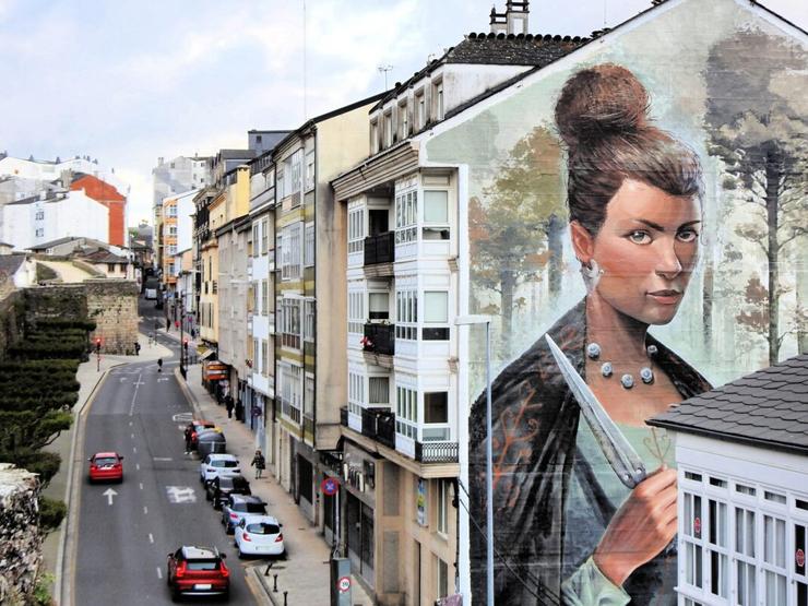 "Copora" o mural da galaica obra de Yoe33 en Lugo / Guido Álvarez Parga
