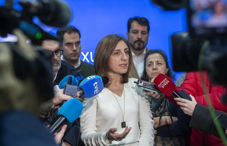 Ángeles Vázquez, atende aos medios de comunicación.. XUNTA / Europa Press