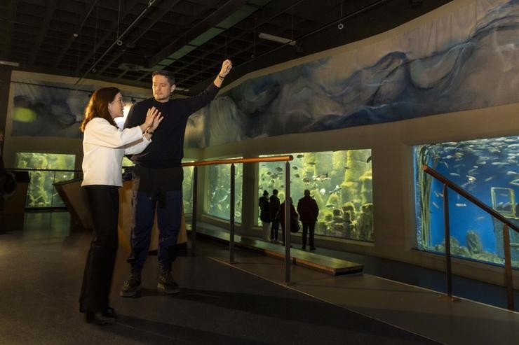 Inauguración dun novo mural no Acuario da Coruña / ANDY PÉREZ