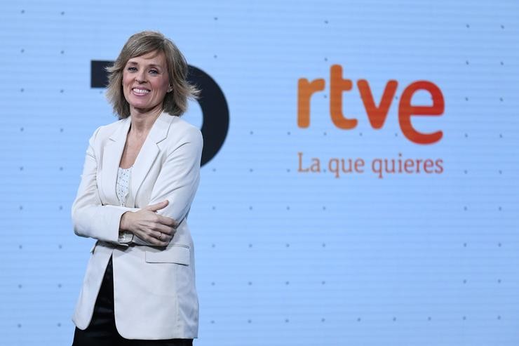 A nova presentadora da segunda edición do Telexornal de TVE, Marta Carazo,  