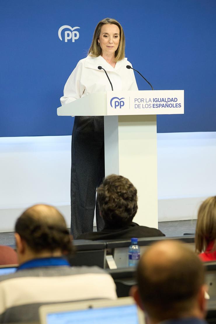 A secretaria xeral do Partido Popular, Cuca Gamarra./ Jesús Hellín - Europa Press