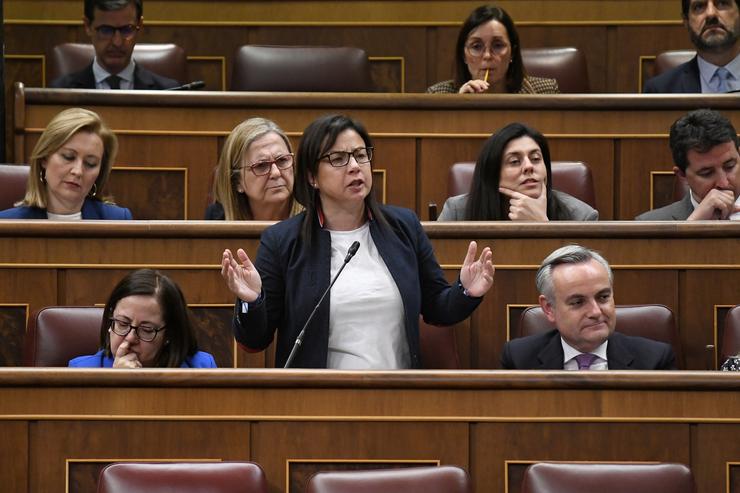 A deputada Ana Belén Vázquez Blázquez, intervén durante unha sesión plenaria, no Congreso dos Deputados, a 20 de febreiro de 2024, en Madrid (España).. Fernando Sánchez - Europa Press / Europa Press