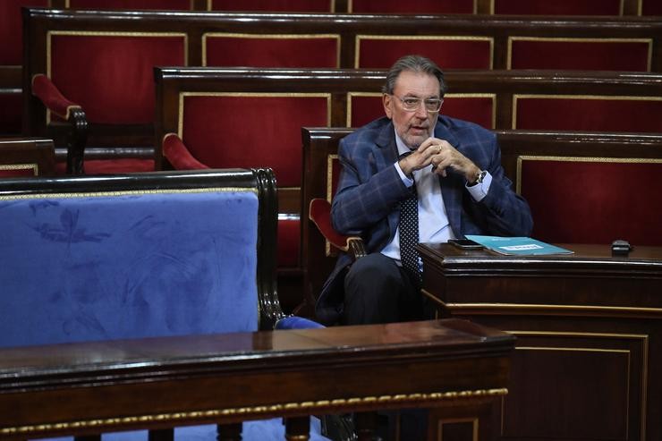 O portavoz de Junts no Senado, Josep Lluís Cleries, durante un debate tras a Comisión Xeral das Comunidades Autónomas. Fernando Sánchez - Europa Press - Arquivo / Europa Press