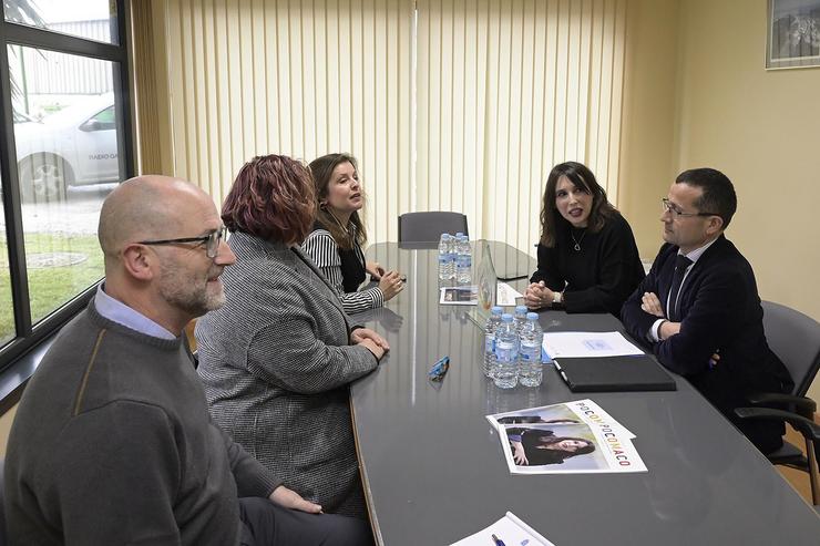 A conselleira de Economía,  María Jesús Lorenzana, reúnese coa Asociación de Empresarios de Pocomaco. MONCHO FONTES 