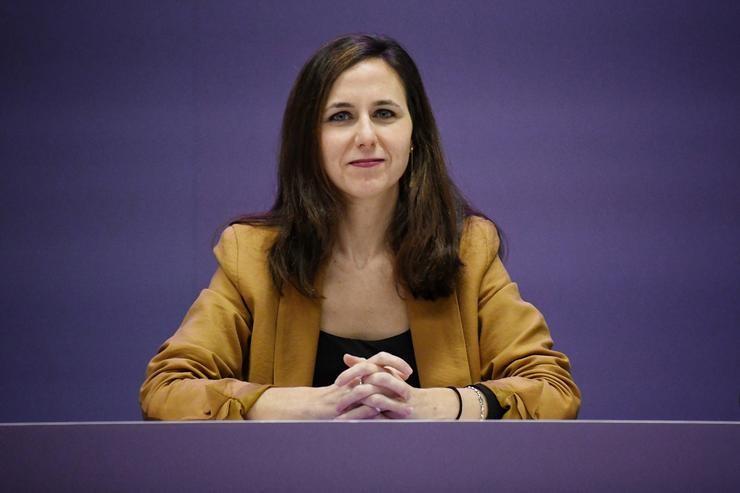 A secretaria xeral de Podemos, Ione Belarra, durante unha reunión de Podemos co seu Consello Cidadán Estatal / Fernando Sánchez - Europa Press