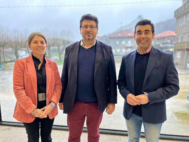 Luís López, Luisa Piñeiro e Carlos Viéitez.. PPDEG / Europa Press
