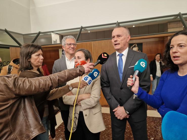 Jorge Cebreiros e Ethel Vázquez este venres en Vigo.. PEDRO DAVILA-EUROPA PRESS 