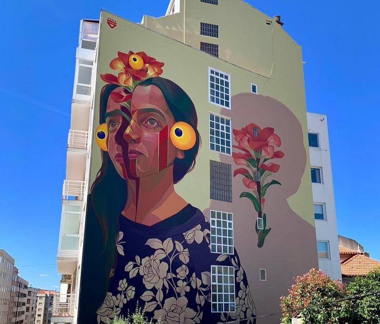 Mural de Gleo en Vigo 