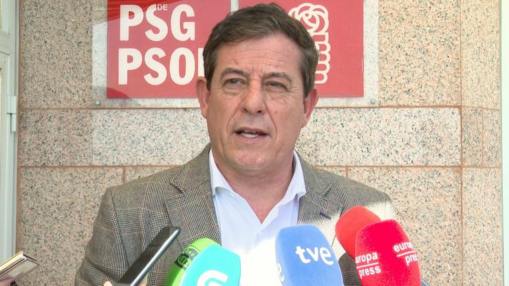 O aspirante socialista á Secretaría Xeral do PSdeG, en declaracións aos medios / Europa Press