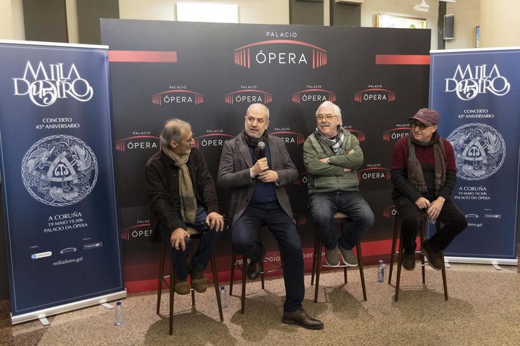 Presentación do concerto do grupo Milladoiro na Coruña. ANDY PÉREZ / Europa Press