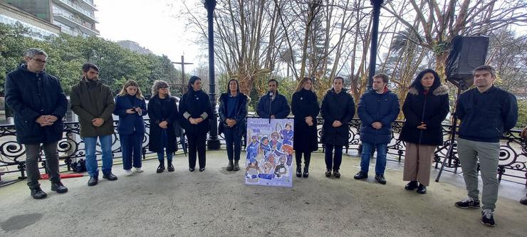 Acto de lectura da declaración institucional do Concello de Ferrol con motivo do 8M.. CONCELLO DE FERROL 