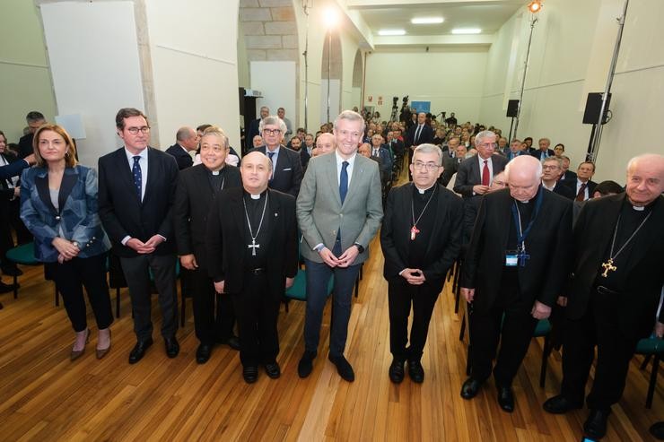 Encontro de emrpresarios católicos, co presidente da Xunta, Alfonso Rueda