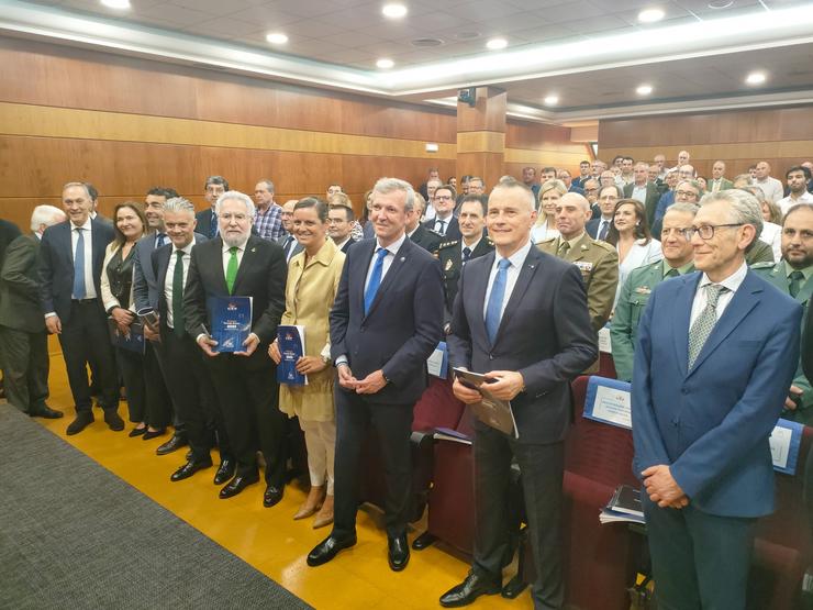 Clausura da Asemblea Anual da Confederación de Empresarios de Pontevedra (CEP) con presenza de Alfonso Rueda, en Vigo, a 15 de abril de 2024 