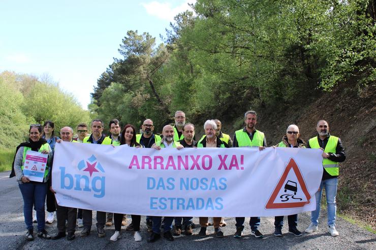 Campaña do BNG en demanda de melloras en infraestruturas viarias na provincia de Lugo. BNG / Europa Press