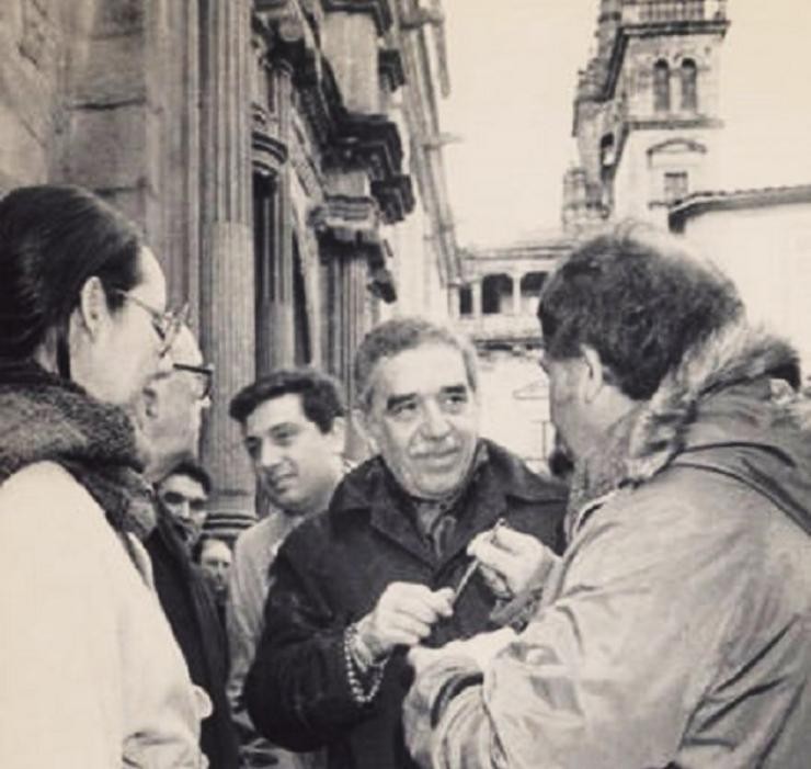 Gabriel García Márquez nunha viaxe en Santiago nos anos 80 do pasado século / galiciaunica.es