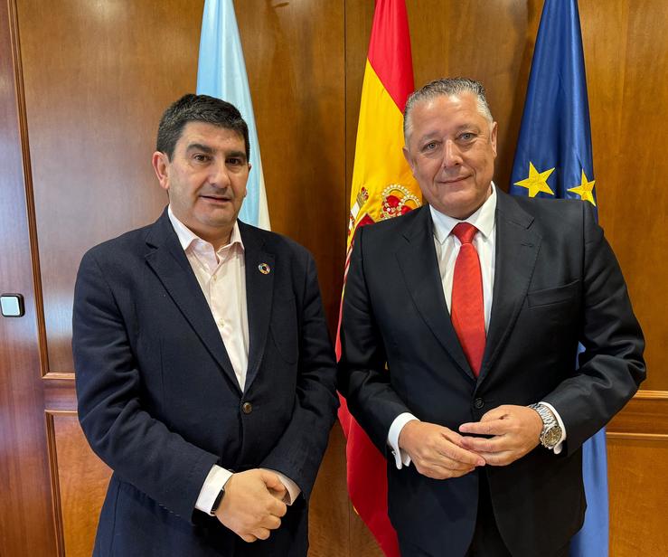 O delegado do Goberno en Galicia, Pedro Blanco, reúnese co presidente do Centro de Estudos Superiores e Universitarios de Galicia (Cesuga), Venancio Salcines / DELEGACIÓN DO GOBERNO EN GALICIA - Arquivo