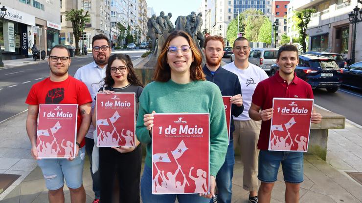 Galiza Nova presenta a súa campaña para o 1 de maio 