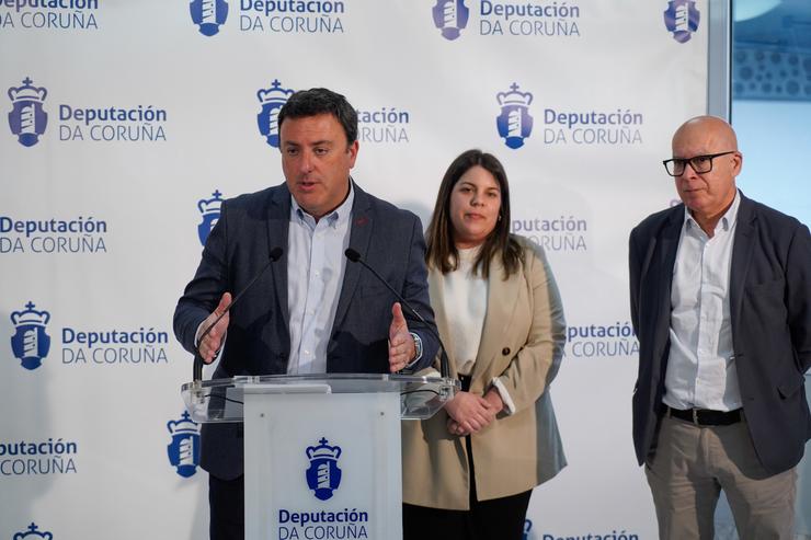 O presidente da Deputación da Coruña,  Valentín González Formoso, informa de partidas provinciais para concellos. DEPUTACIÓN DA CORUÑA.   / Europa Press