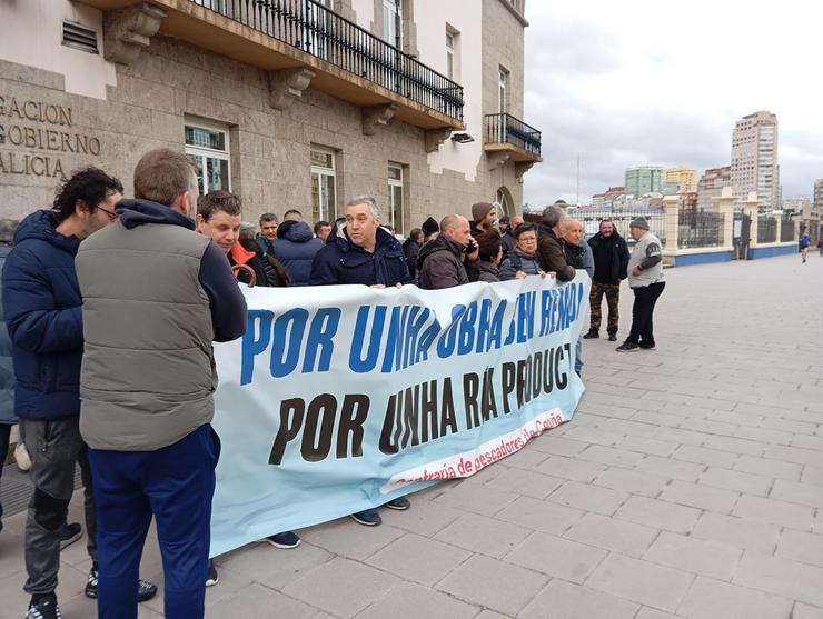 Protesta de mariscadores da ría do Burgo / MARISCADORES DO BURGO - Arquivo