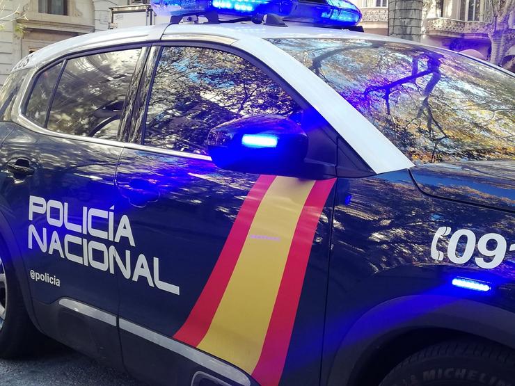 Un coche da Policía Nacional.. EUROPA PRESS - Arquivo