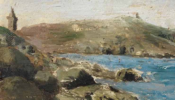 A Torre de Hércules pintada por Picasso na Coruña 
