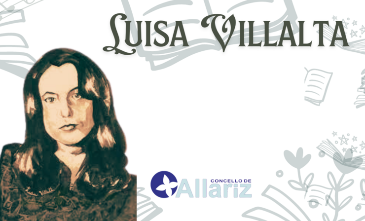 Cartel Luísa Villalta. Deseño: Concello Allariz.