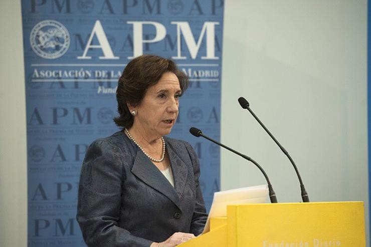 Vitoria Prego durante un acto da APM polo Día dos Xornalistas. PABLO VAZQUEZ - Arquivo / Europa Press