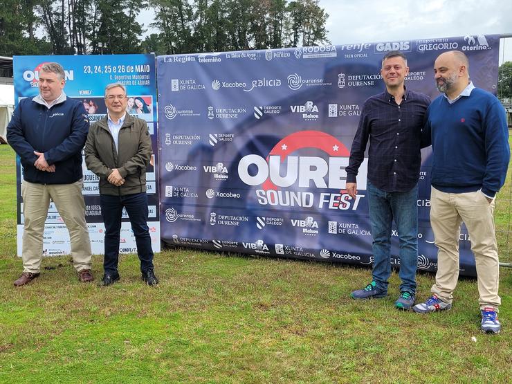 O presidente da Deputación, Luís Menor, participa na presentacion do Ouren Sound Fest en Pereiro de Aguiar (Ourense).. DEPUTACIÓN DE OURENSE / Europa Press