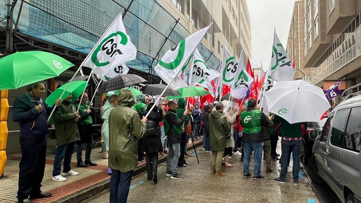 Protesta de persoal da Axencia Tributaria / CSIF - Arquiv