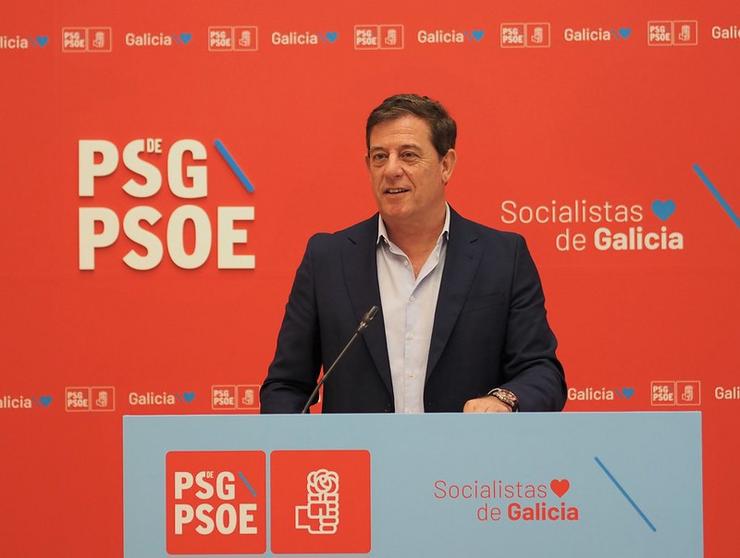 O secretario xeral do PSdeG, José Ramón Gómez Besteiro 