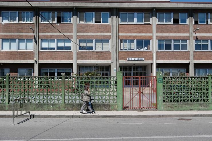 Fachada do colexio onde un profesor  foi detido por presuntos abusos sexuais a nove menores do centro, a 29 de maio de 2024, en Lugo, Galicia (España).. Carlos Castro - Europa Press / Europa Press