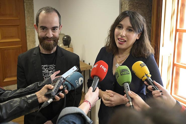 A conselleira de Economía e Industria, María Jesús Lorenzana, durante unha visita a unha empresa na Coruña 