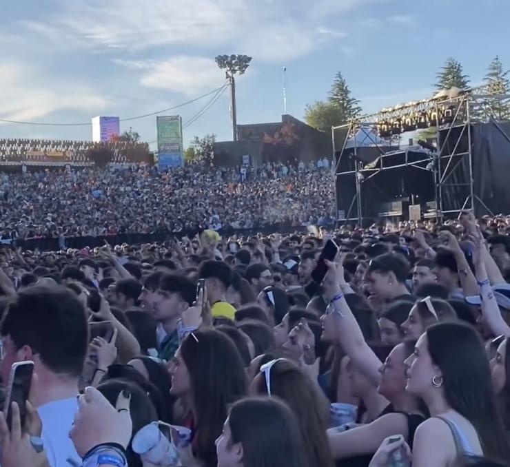 O recinto do festival ateigado de público durante o concerto de J. Balvin / Xornal de Compostela