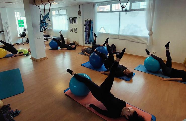 Unha clase de pilates / Cedida Silvana Giménez